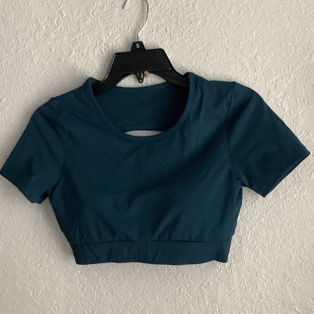 Danysu Teal Women's Crop Top